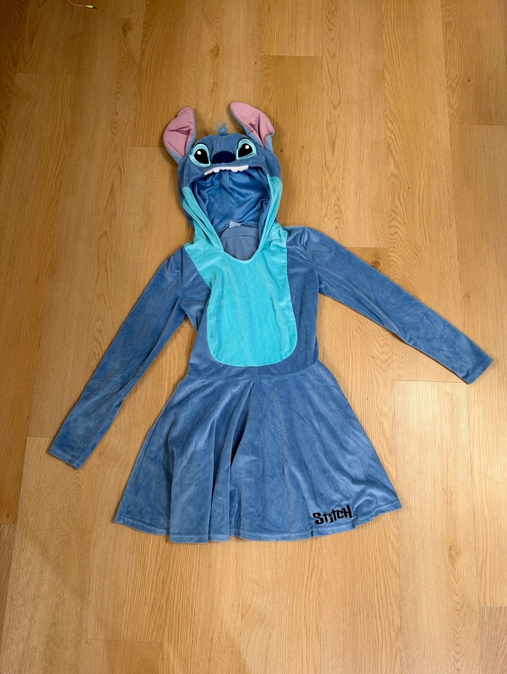 Girl’s Disney Stitch Hooded Costume Dress Size Small